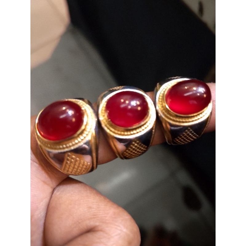 batu cincin red Baron 12x10 ring titanium