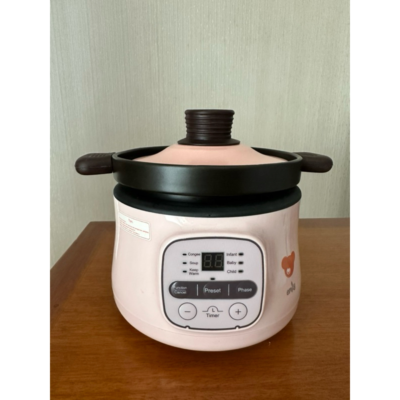 PRELOVED EMILY Slow Cooker Claypot 0.8L | Baby & Family Food Maker | Panci Tanah Liat | MPASI Maker 
