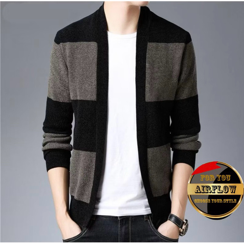 Sweater Cardigan Pria Korea/Sweater Rajut Pria