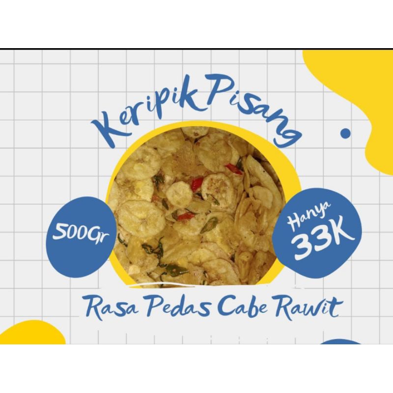 

Keripik Pisang Pedas 500gr