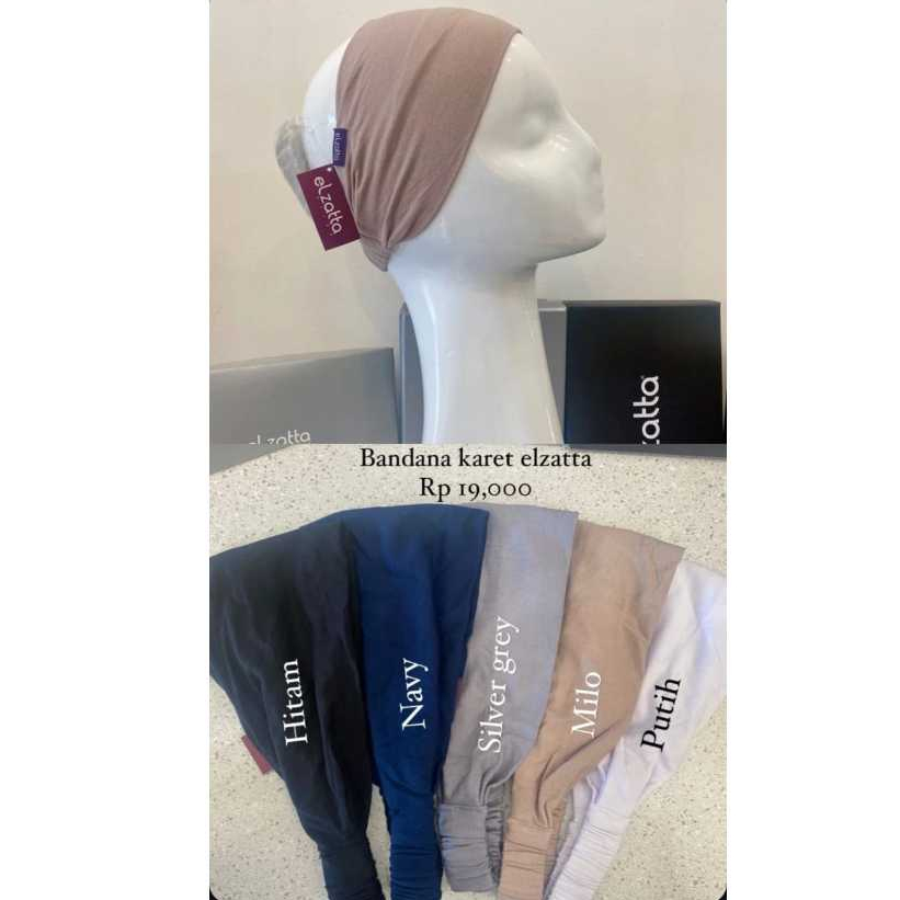 Elzatta Bandana Karet R Bando Hijab Kaos Adem melar Inner dalaman kerudung inner arab turki