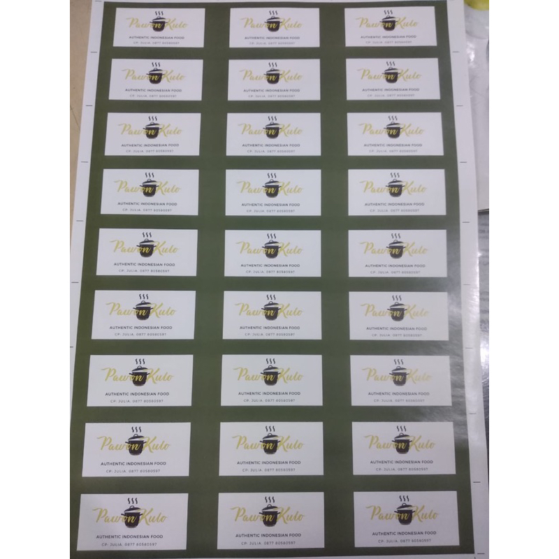 

Custom Stiker Vinil / Sticker Vinyl Cutting / Stiker Bulat Kotak Cutting