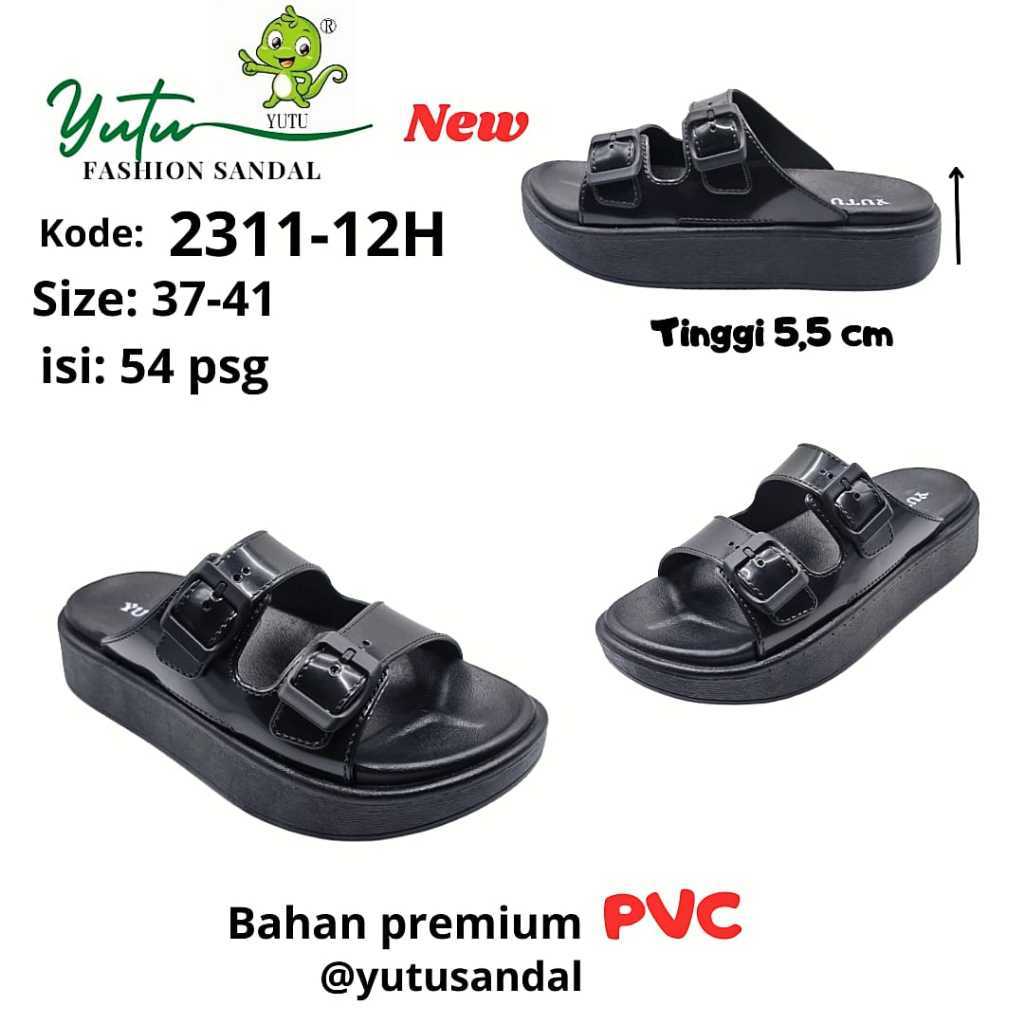 Sandal Wanita Kekinian Empuk Sandal Jelly Wanita Tinggi Wedges Bahan Premium PVC Sandal Fuji Wanita 