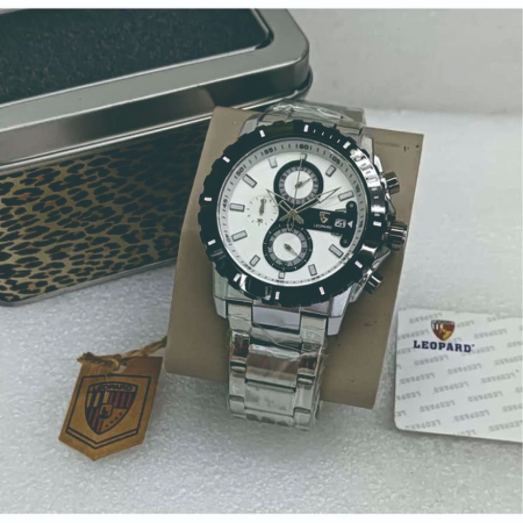 Jam Tangan Pria Rantai Original Leopard Mewah Jam Tangan Pria Original Anti Air