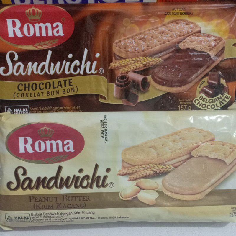 

Roma Sandwich Coklat dan Kacang