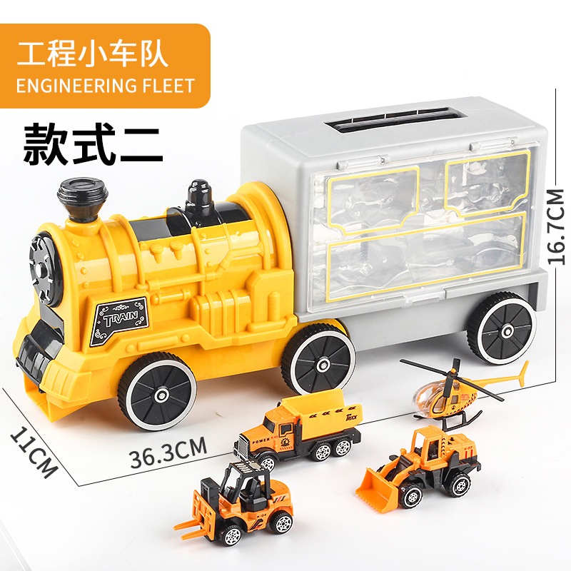 Mainan Mobil Storage Container Train Mainan Anak Mobil Container 4Pcs