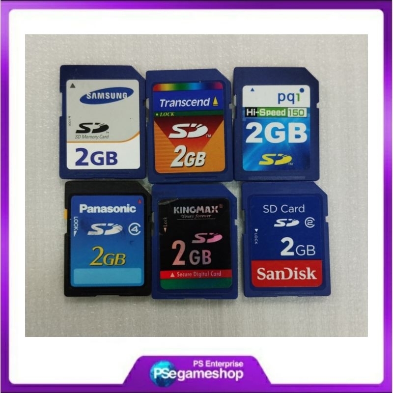 Kartu Memori Flash SD (2GB/Random)