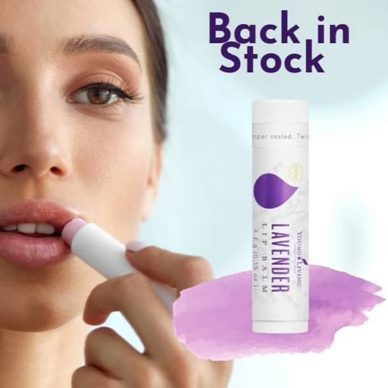 young living lavender lip balm original yl segel pelembab bibir