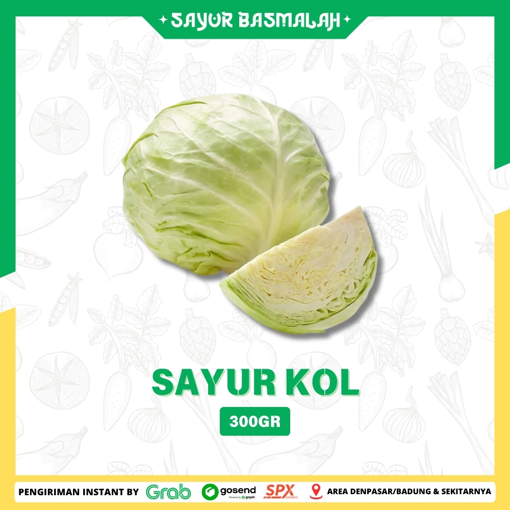 

Kubis / Kol 300gr - Sayur Basmalah
