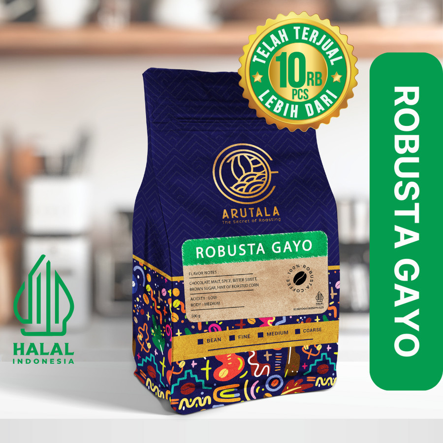 

ARUTALA Kopi Gayo Alur Badak Robusta Coffee 500 Gram