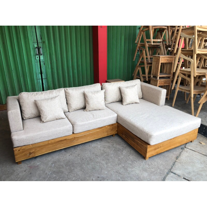 Sofa jati minimalis modern