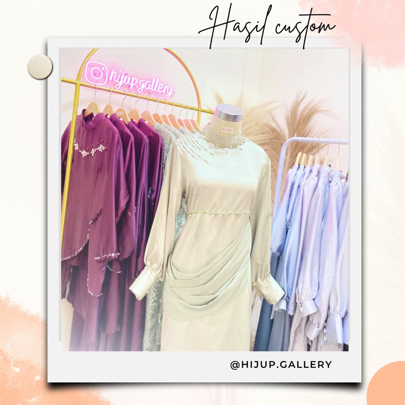 JASA JAHIT CUTOM DRESS BRIDESMAID / KEBAYA WISUDA / DRESS KONDANGAN