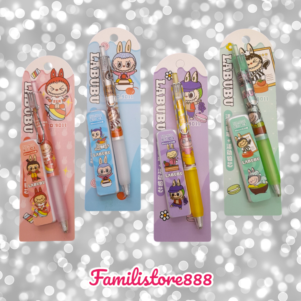 

LABUBUU SANRIOO CIIKAWA PENSIL MEKANIK + REFILL PENCIL /SET PENSIL MEKANIK PLUS ISI PENSIL