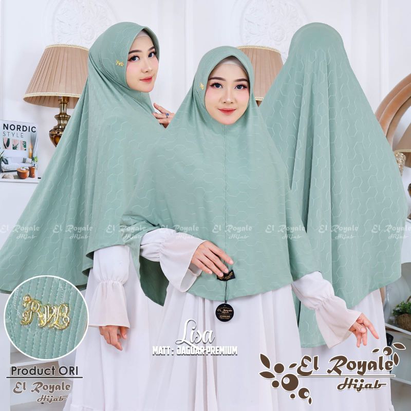 TERLARIS JILBAB JUMBO LISA ORI EL ROYALE