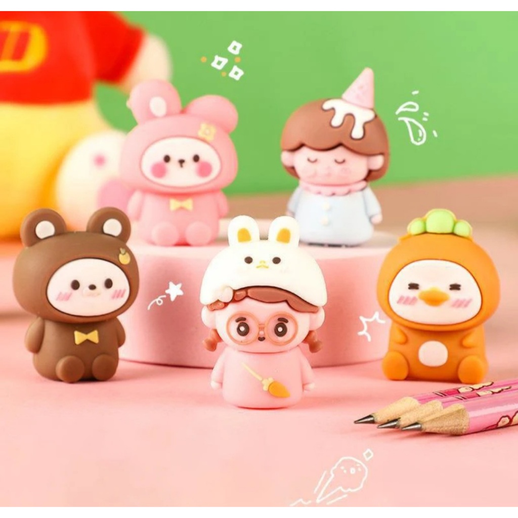 

Serutan Pensil Karakter 3D Lucu