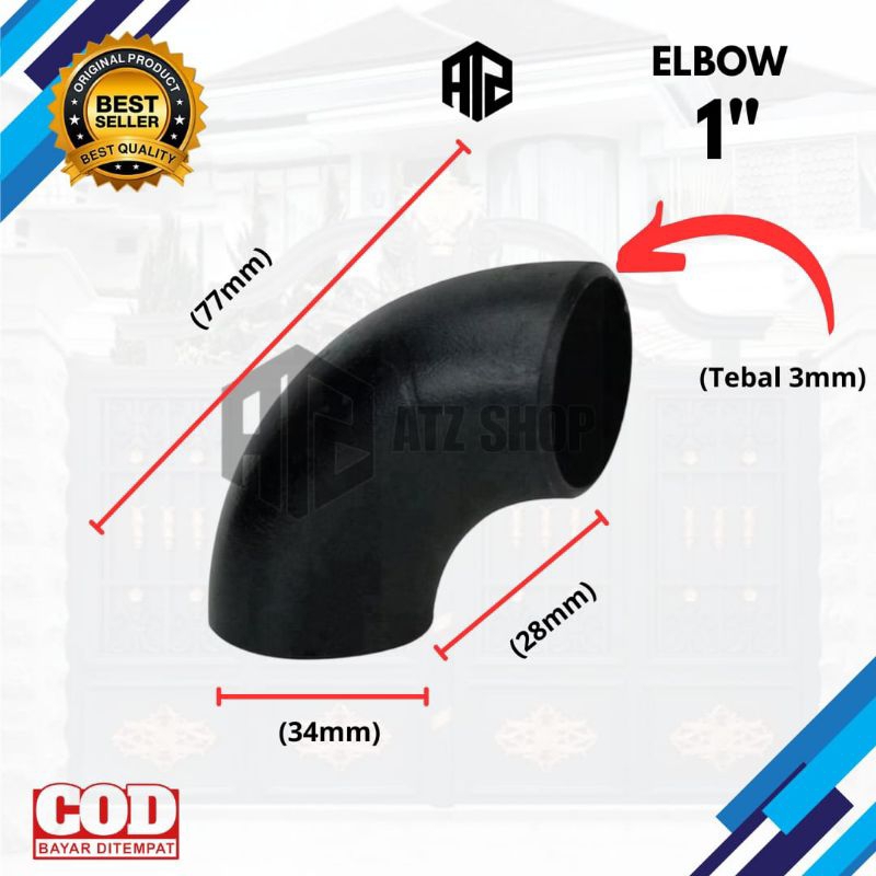 ELBOW PIPA BESI 1" | ELBOW PIPA 1 INC