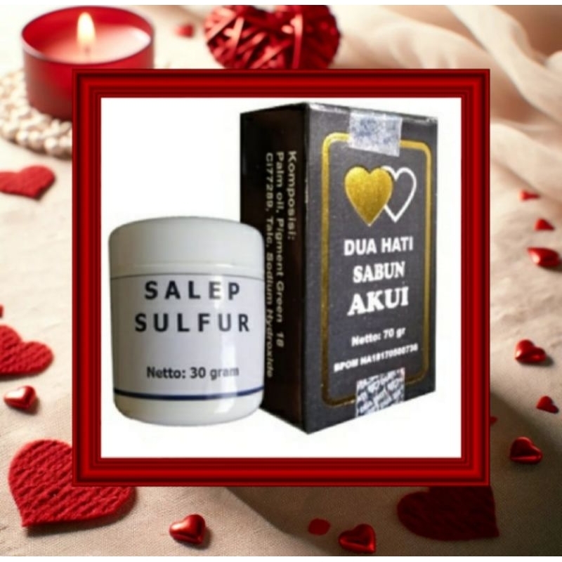 salep belerang sulfur + sabun akui obat anti jamur scabies panu kudis kurap jerawat gatal selangkang