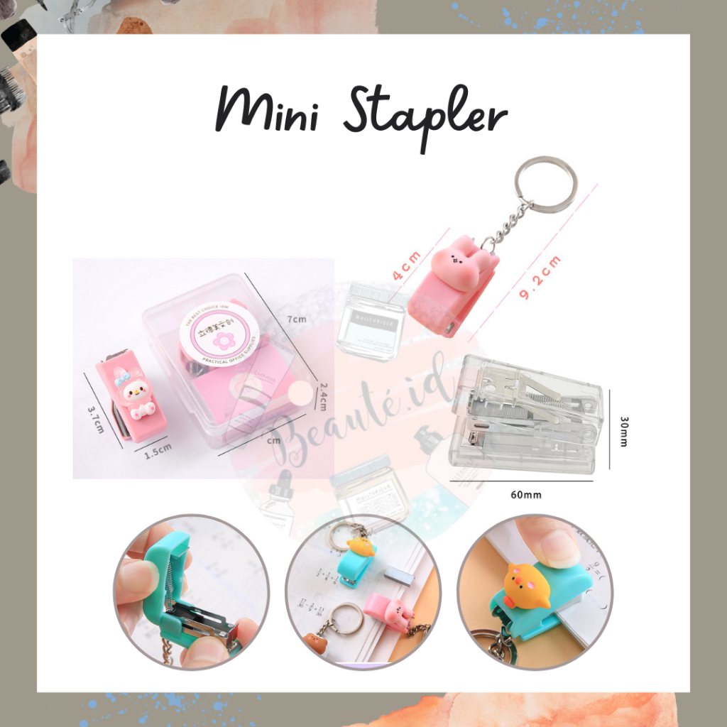 

Mini Stapler Character Mini Staples Lucu Jepretan Kertas Portable Untuk Sekolah Kerja Anak Sekolah Model Hewan Simple Jepretan Buku Sovenir/Kado Natal Christmas