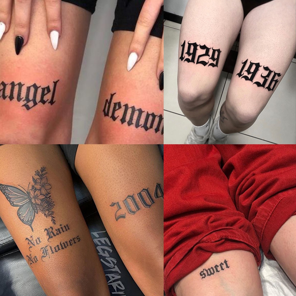 【CUSTOM】 Bebas Design Custom Authentic Tattoo Temporary / Tato Temporer Anti Air Stiker Gambar Tulis