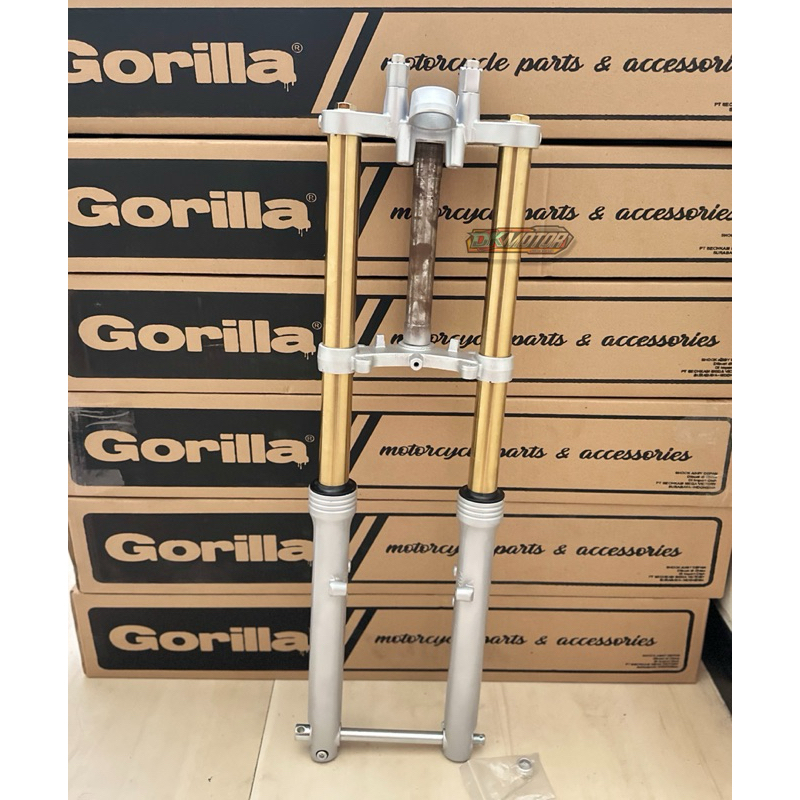 Shock Skok Depan NINJA R Old Gorilla Bottom Silver as Gold pnp Ninja R SS RR ZX