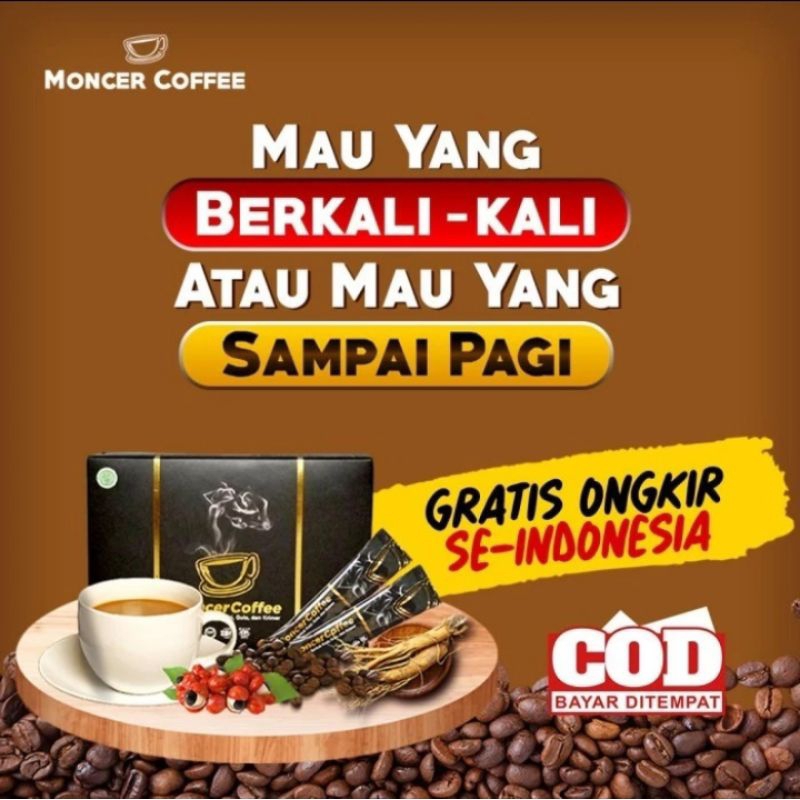 

Monceer Coffee Original Kopi Stamina Pria Tahan Lama Bpom