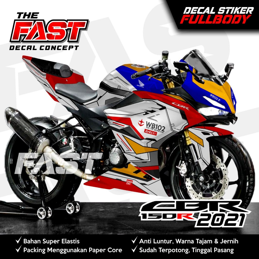 COD Decal Motor Honda Cbr 150R Full Body 2021 Stiker Cbr 150R 2021 Full Body Striping Cbr 150R 2021 
