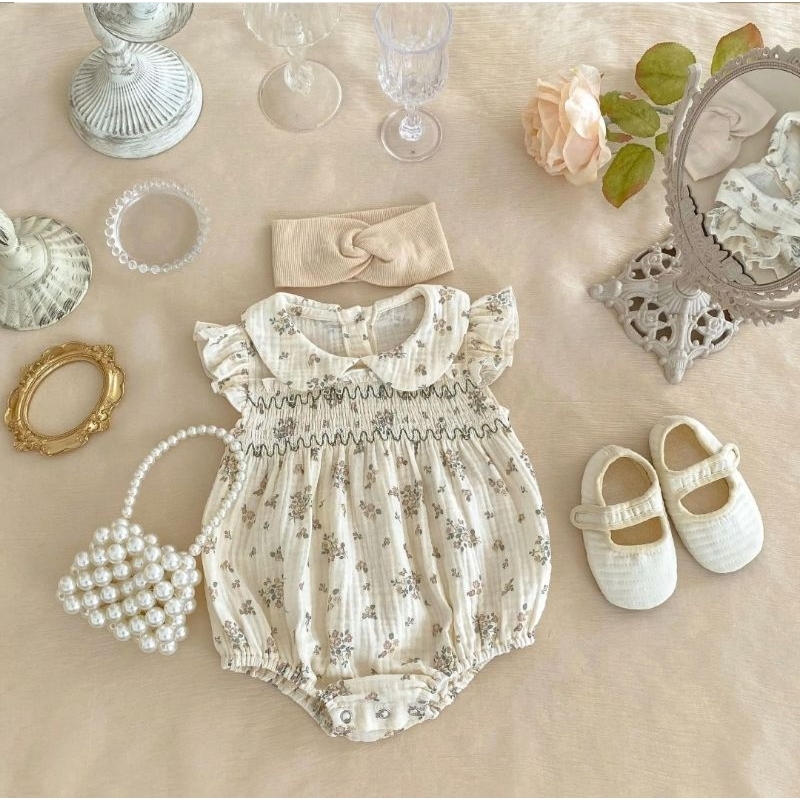 Kyeopta - Loewy Premium Baby Girl Romper Set / Baju Jumper Set