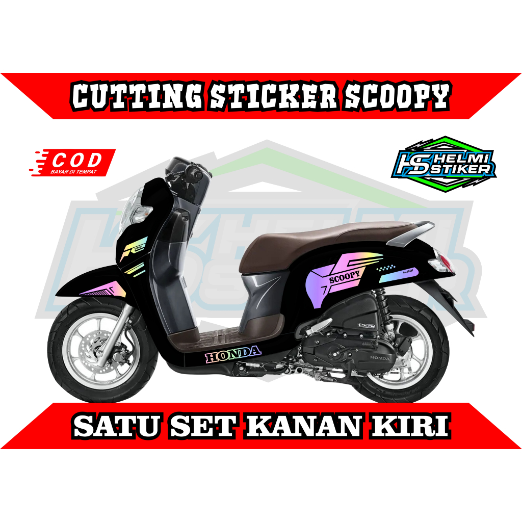 CUTTING STICKER/STRIPING SCOOPY || SCOOPY STRIPING SCOOPY