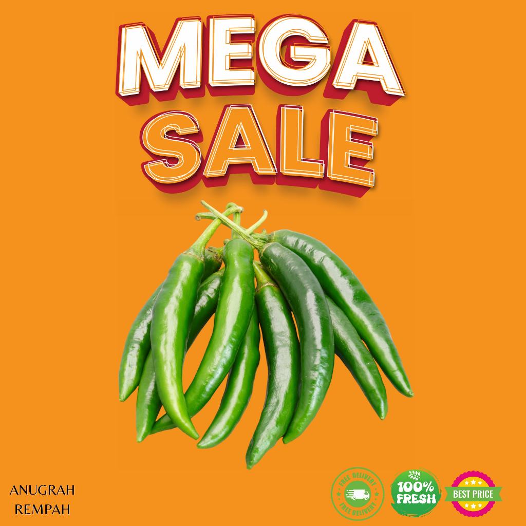 

KIRIM INSTAN Cabe Rawit Ijo Caplak / Cabe Rawit Hijau Caplak segar 1 KG Anugrah Rempah