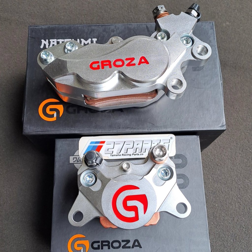 KALIPER GROZA 2P & 4P CNC SILVER KALIPER REM GROZA 2P & 4P KALIPER RX KING