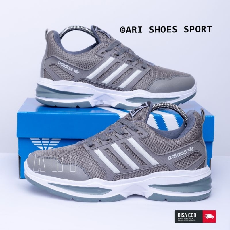 BEST SELLER PRODUK TERLARIS SEPATU SNEAKER TERBARU SEPATU PUTIH ABU ABU PUTIH SEPATU PRIA WANITA SEP