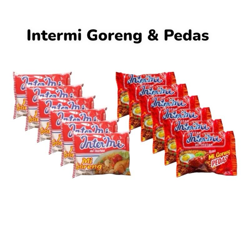 

( Pcs ) Intermi Goreng & Pedas 60gr - Mi goreng Intermi 60gr