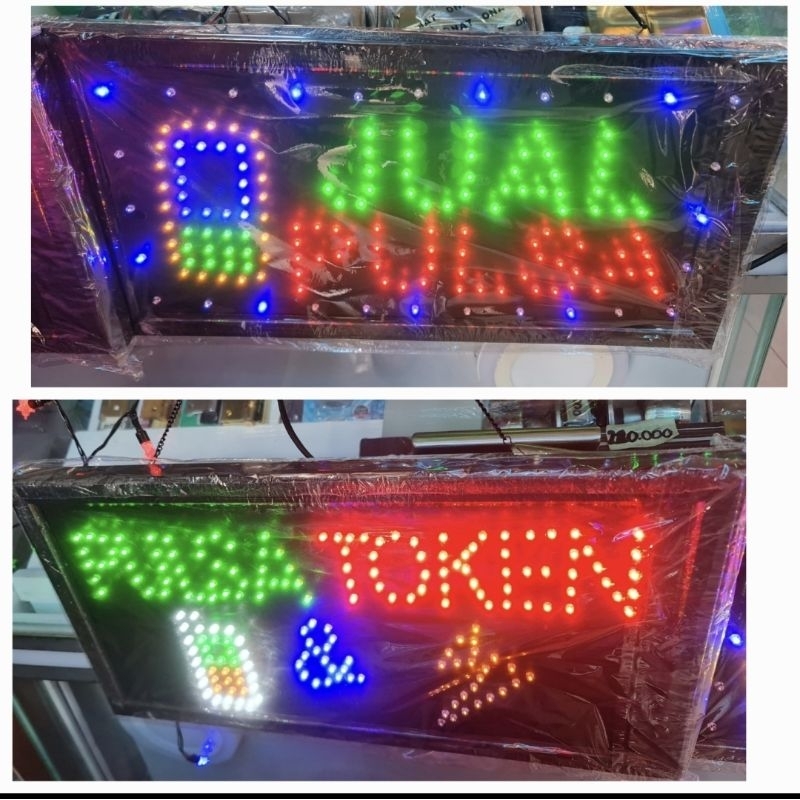 LAMPU JUAL PULSA TOKEN LISTRIK / OPEN GANTUNG