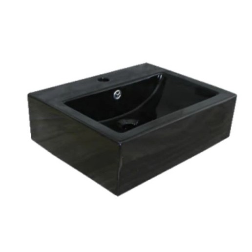 Wastafel Trilliunware Citrine Black / Wastafel Triliun Gantung Hitam