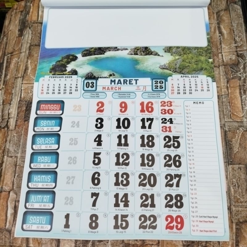 

KALENDER KERJA JUMBO WARNA TAHUN 2025