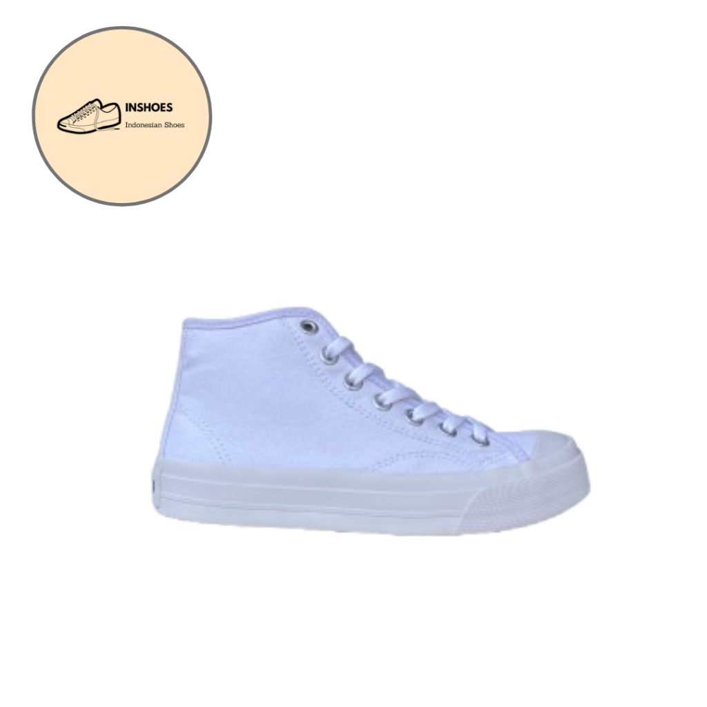 Sepatu Ventela Basic High - All White (Original)