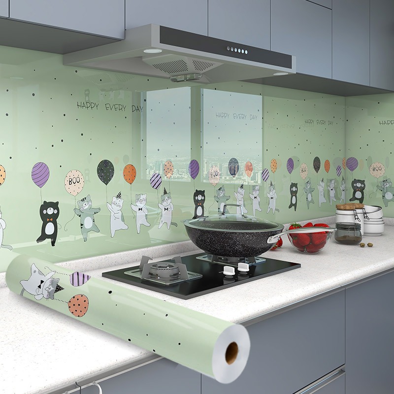 MYMY.SURABAYA Stiker Dinding Dapur Anti Air Anti Minyak Tahan Api Stiker Dapur Murah Wallpaper Dindi