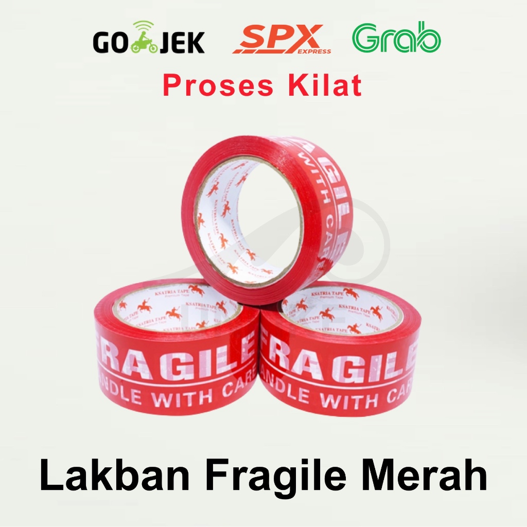 

Lakban Fragile Merah 60Y TERMURAH