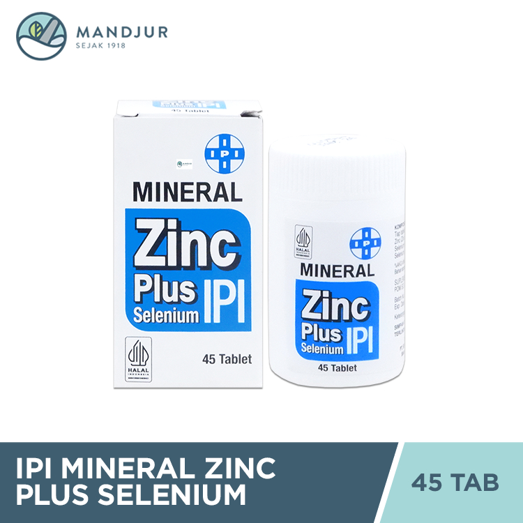 IPI Mineral Zinc Plus Selenium 45 Tablet - Suplemen Zinc dan Selenium