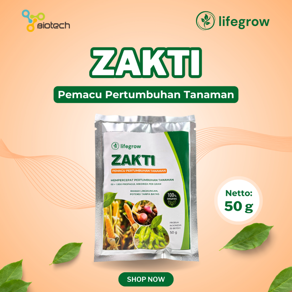 Zakti Mikoriza 50 gr - Pupuk Hayati Mikoriza