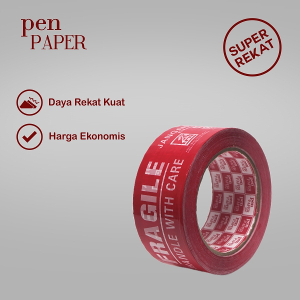 

PENPAPER PRINTING TAPE, FRAGILE, 2 INCH X 100 YARD, 1 ROLL