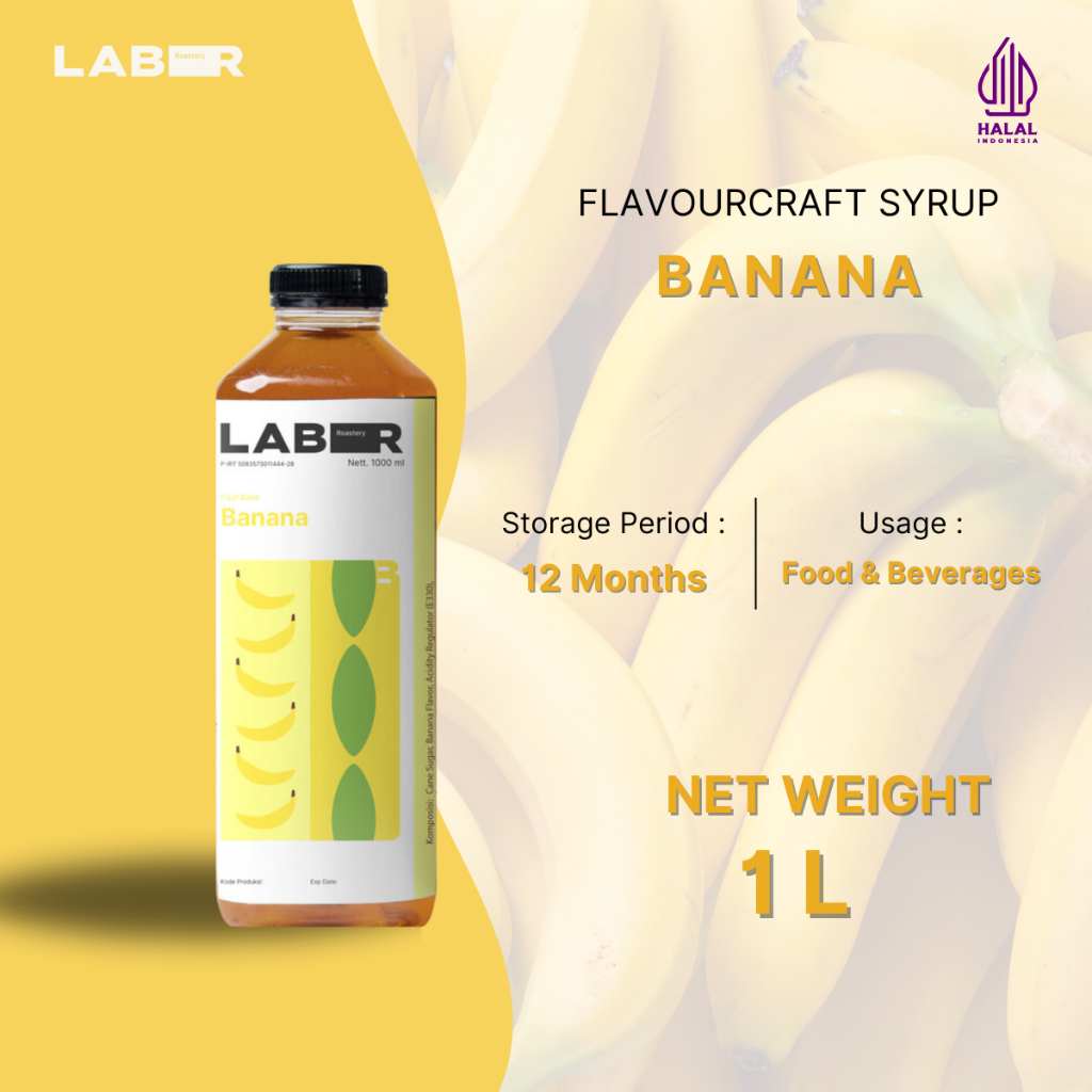 

LABR Syrup Banana (Sirup Pisang) 1000mL