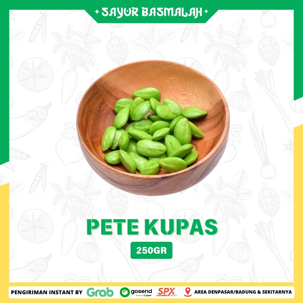 

Pete Kupas 250gr - Sayur Basmalah