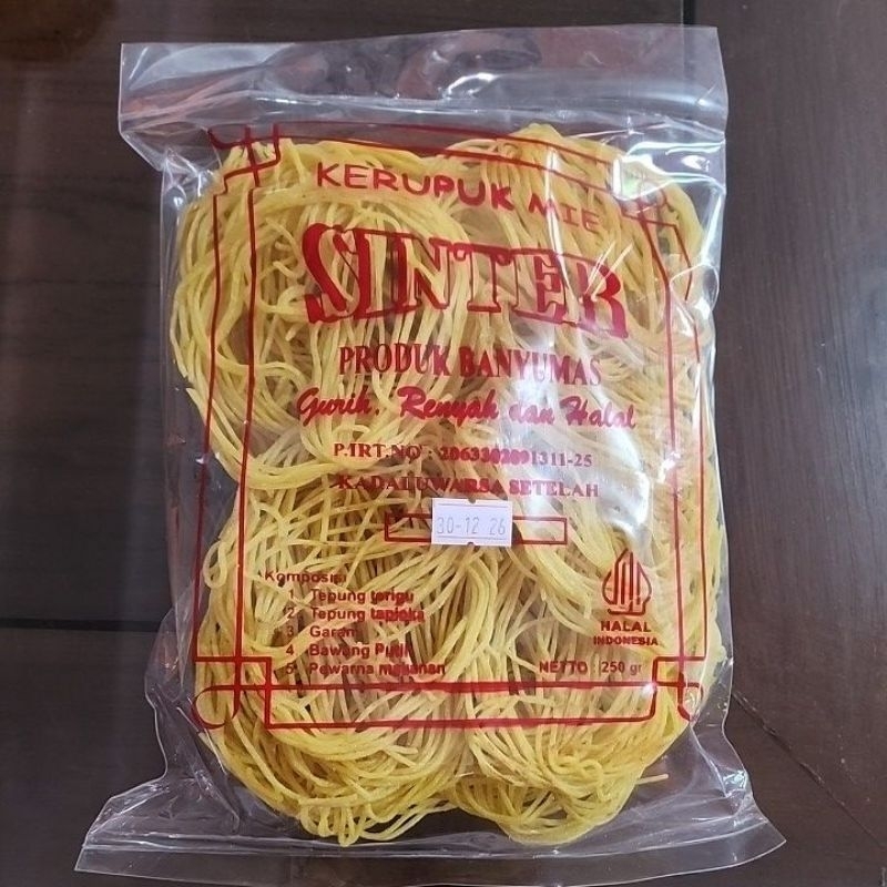 

kerupuk mie kuning sinter