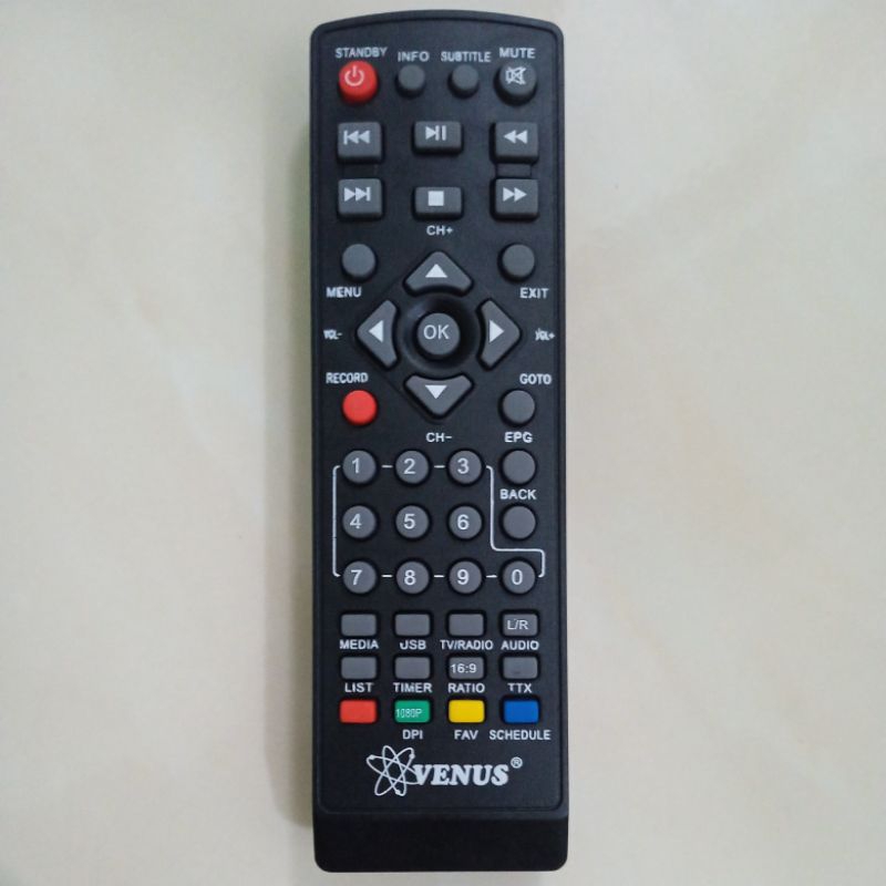 

REMOTE STB VENUS SET TOB BOX REMOTE TV