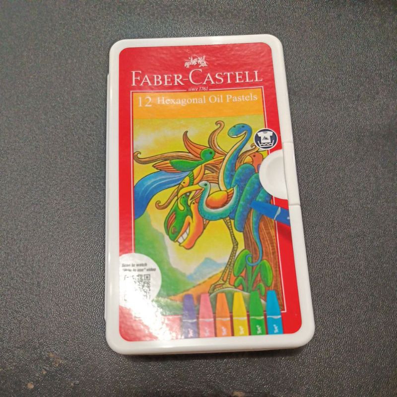 

Hexagonal oil pastel 12warna Faber Castell
