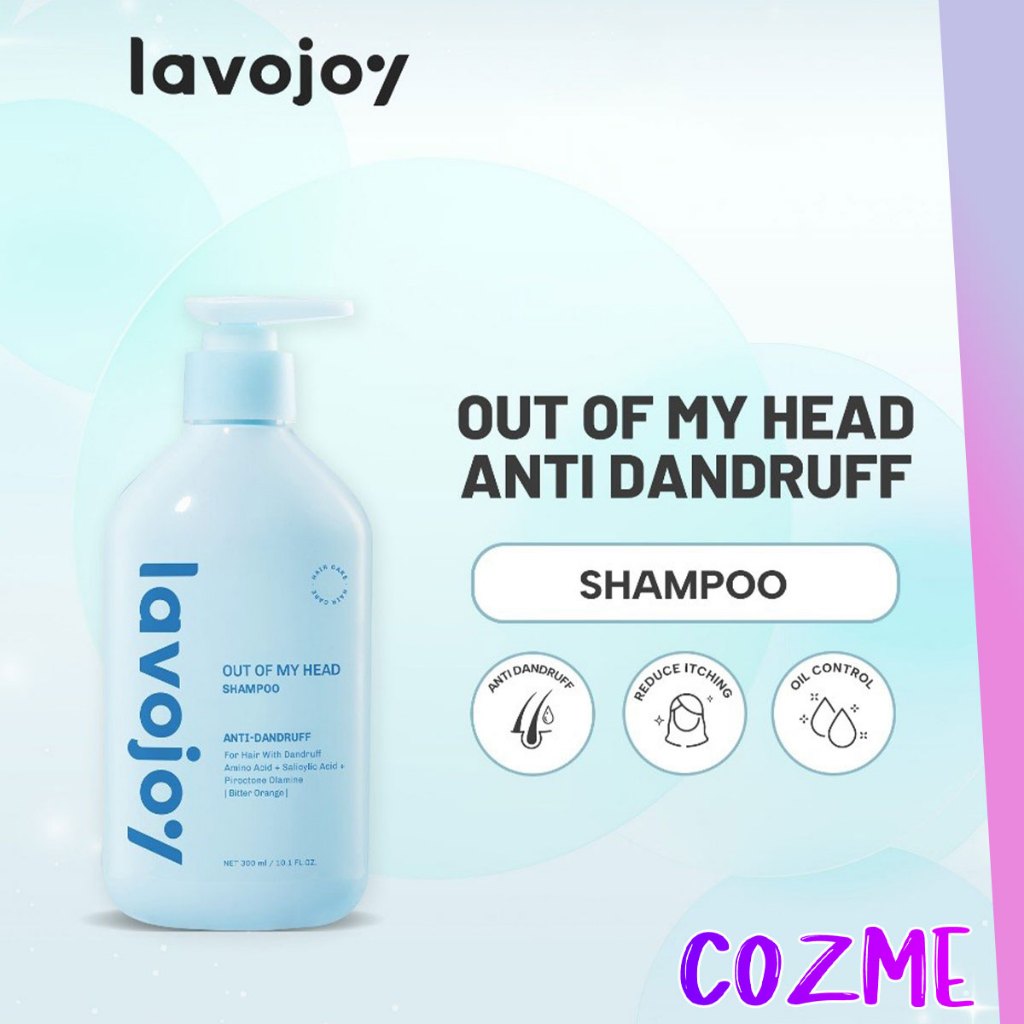 LAVOJOY Out Of My Head Shampoo Anti Dandruff 300mL | ANTI KETOMBE Asam Amino | Membersihkan Kulit Ke
