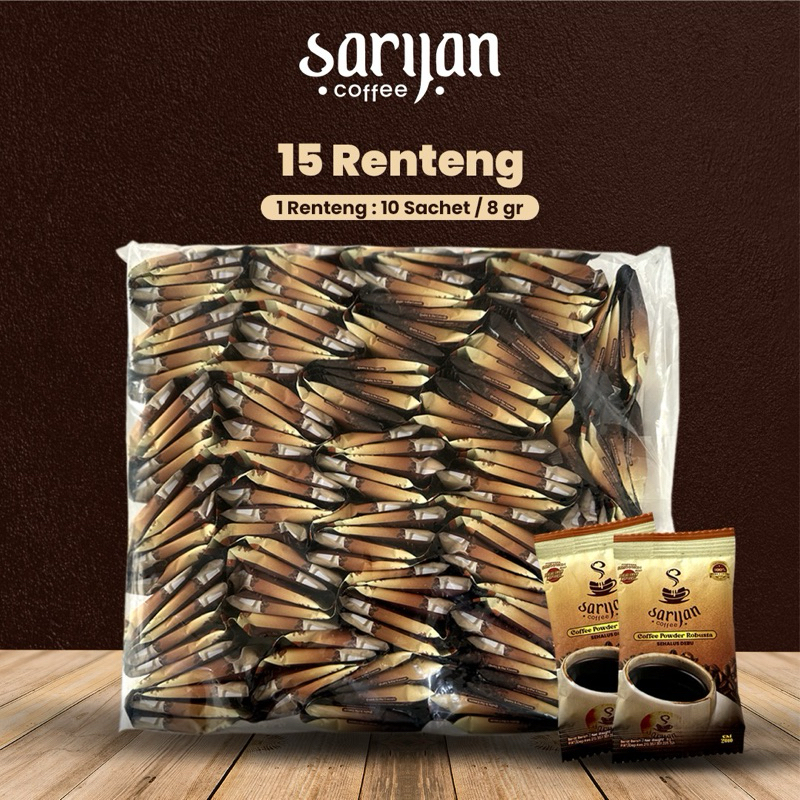 

Kopi Bubuk Robusta Sachet (150 Sachet) Tanpa Kotak