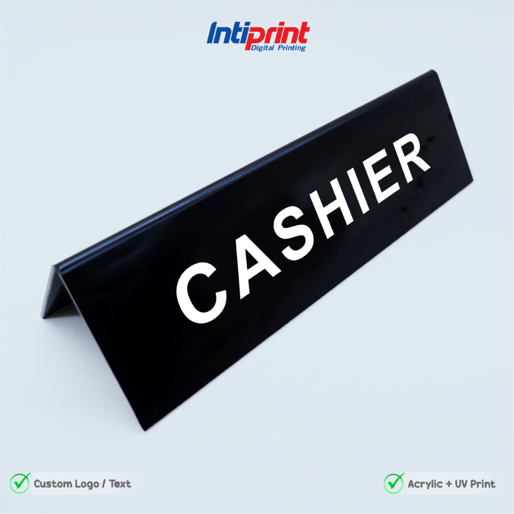 

Table Sign Akrilik Custom Print Tanda Meja Akrilik Bending Table Sign Kasir I RESERVED SF6