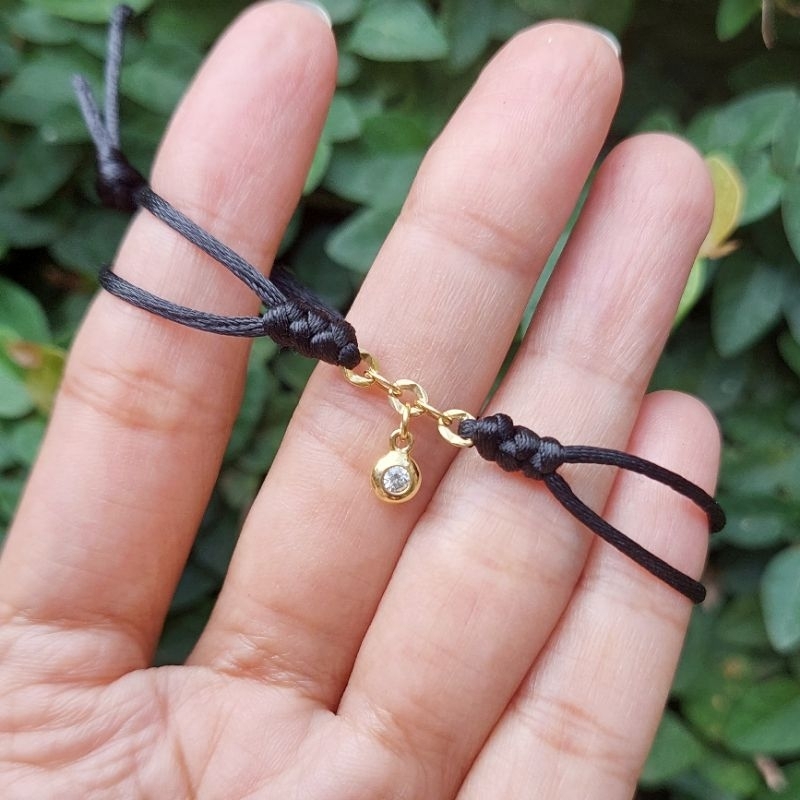 gelang tali kombi emas bintang